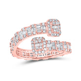 1CTW-DIA NK SQUARE SHAPE CLUFF RING